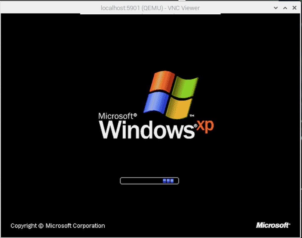 vnc through ssh windows xp